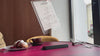 Acrylic Table Tent with Black Wooden Inclined Stand