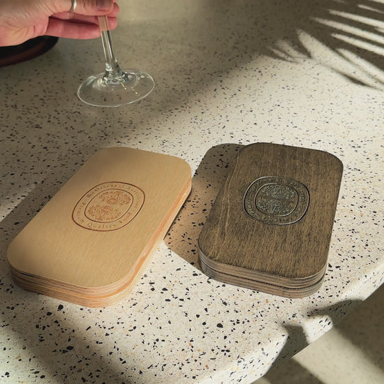 Oval Wood Check Box With Magnets