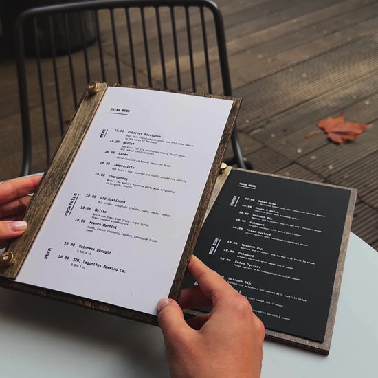 Stylish Restaurant Menu Board