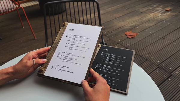 Stylish Restaurant Menu Board