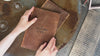 Rusty Double Leather Menu Cover with Corners