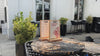Lacquer Straight Wooden Table Stand With Black Binder