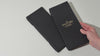 Black Double Leather Menu Cover with Corners
