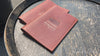 Brown Leather Menu Cover with Plastic Sleeves for restaurant