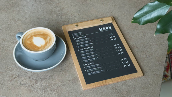Lacquer Wooden Menu Board