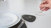 Green Leather Pebble Coasters Set (5 pcs)