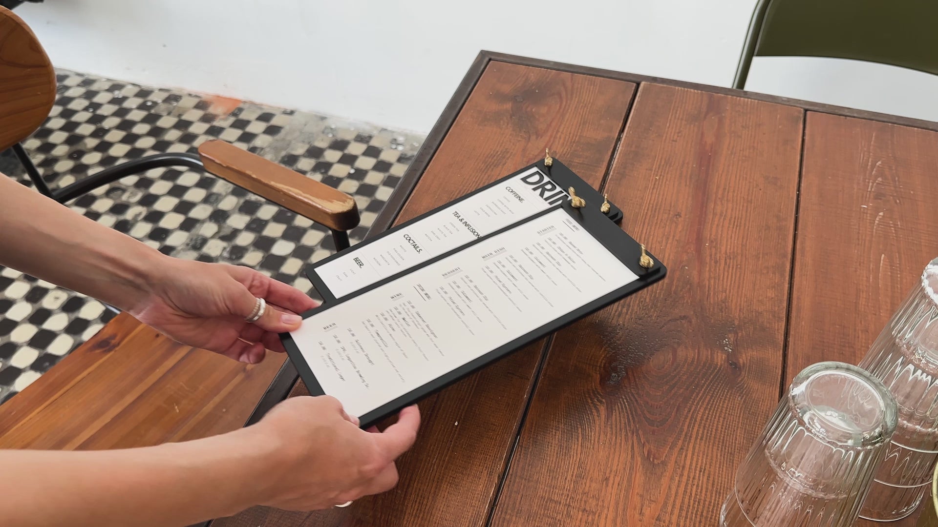 Black Plywood Board with Plank