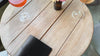 Black Thick Leather Menu Cover with Golden Rings