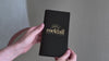 Black Italian Leather Check Presenter With Card Pocket for Restaurants