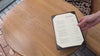Dark Brown Double Leather Holder with Corners