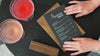 Wooden Angled Table Stand with Magnets Menu Table Stand