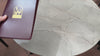 Purple Thick Leather Menu Cover with Brass Plank