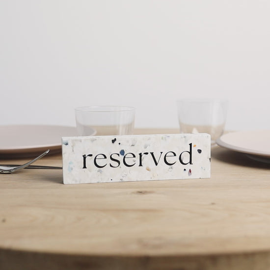 Restaurant Reserved Sign