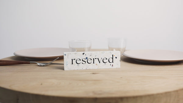 Restaurant Reserved Sign