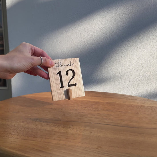Set Of Table Numbers With Qr Code