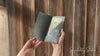 Green Italian Leather Check Holder with your logo
