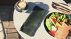 Green Leather Menu Folder with Elastic Band