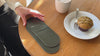 Green Leather Rounded Check Presenter for restaurant