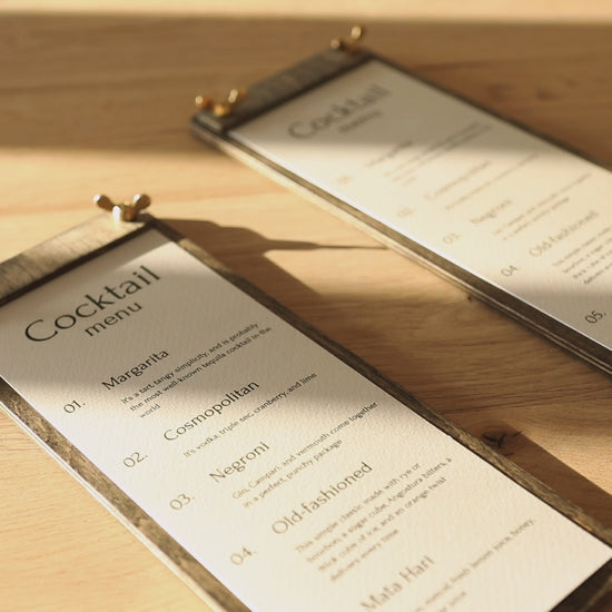 Wooden Menu Holder