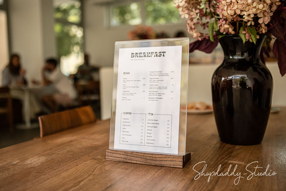 Custom Table Talkers for Restaurants & Hotels | Shopdaddy Studio ...