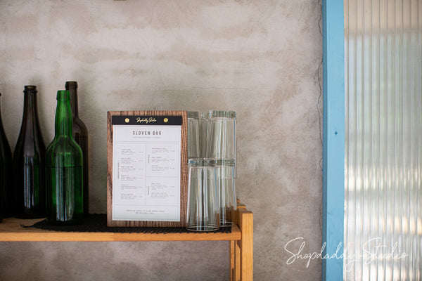 Custom Wooden Menu Board  with your logo
