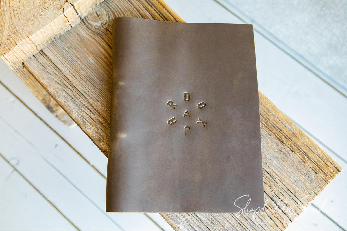 Custom Olive Menu Folder with Rings Mechanism