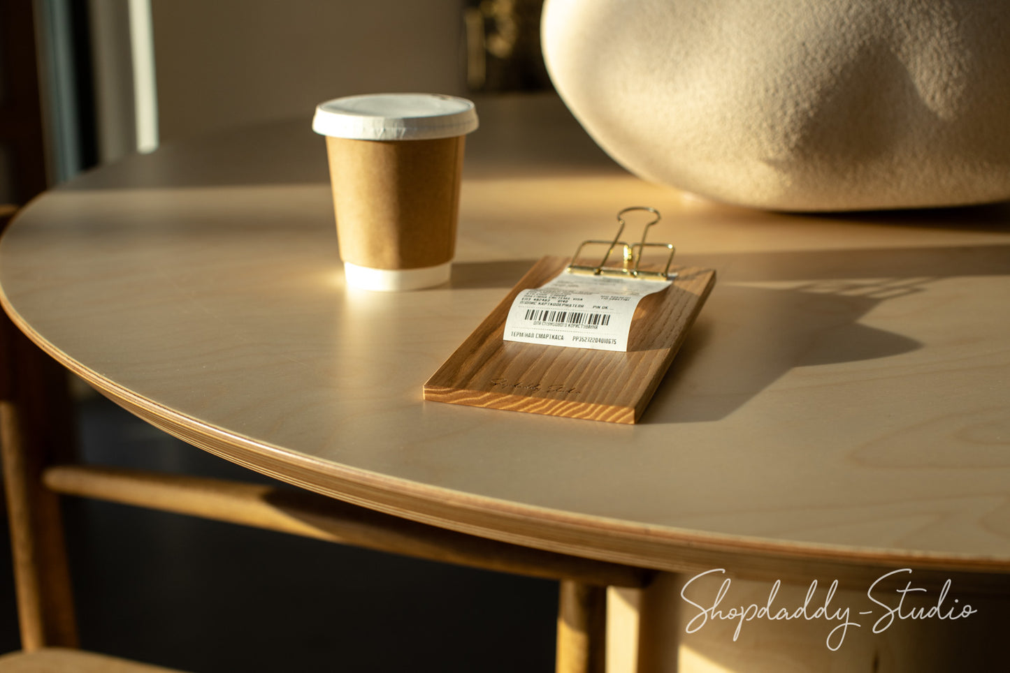 stylish wood Bill Holder