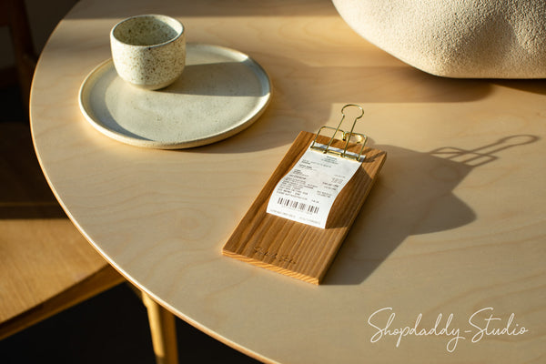 stylish wood Bill Holder for restaurant