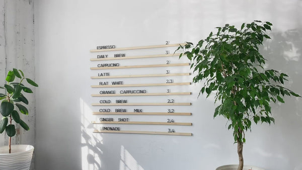 wall wooden menu holder shopdaddy studio