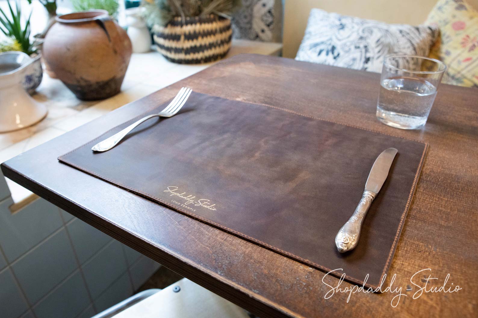 Leather Table Dining Placemat for Restaurant – Shopdaddy-Studio