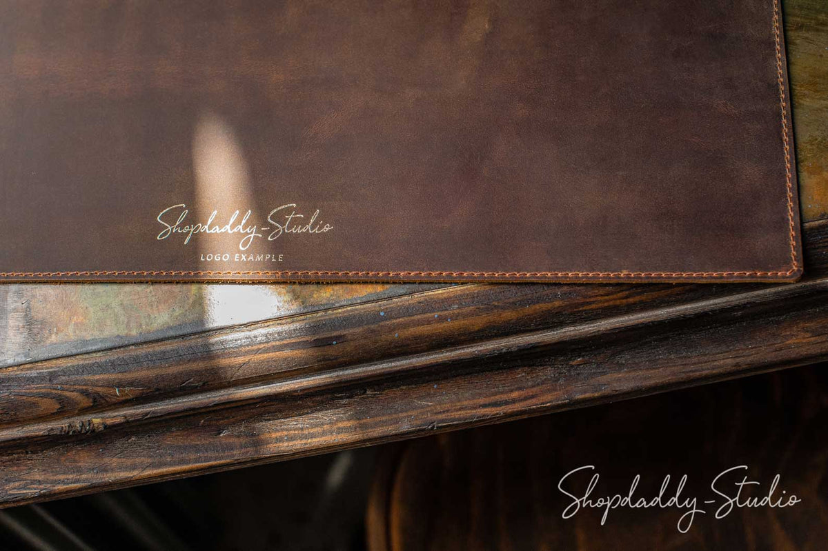 Square Rusty Leather Table Dining Placemat