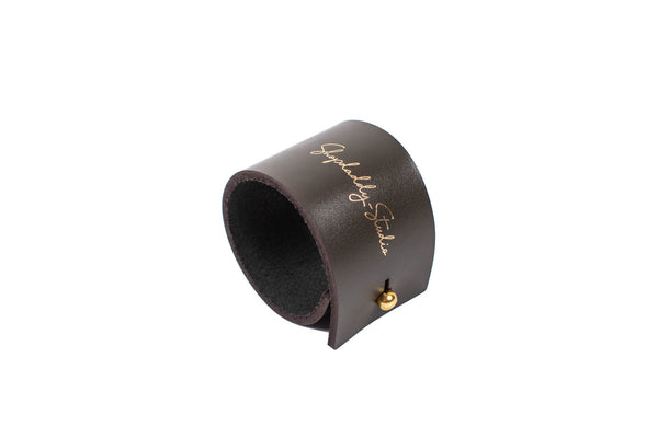 Brown Leather Napkin Ring, set of 20 for restaurant
