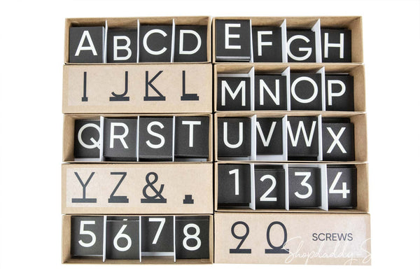 Black Wall Menu PVC Letters Board