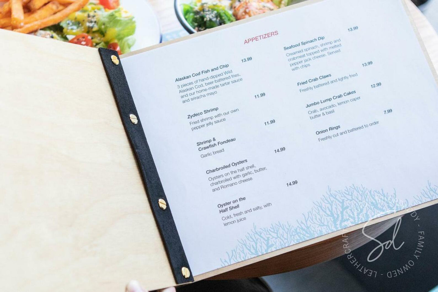 cafe Matt Lacquer Wooden Menu Holder