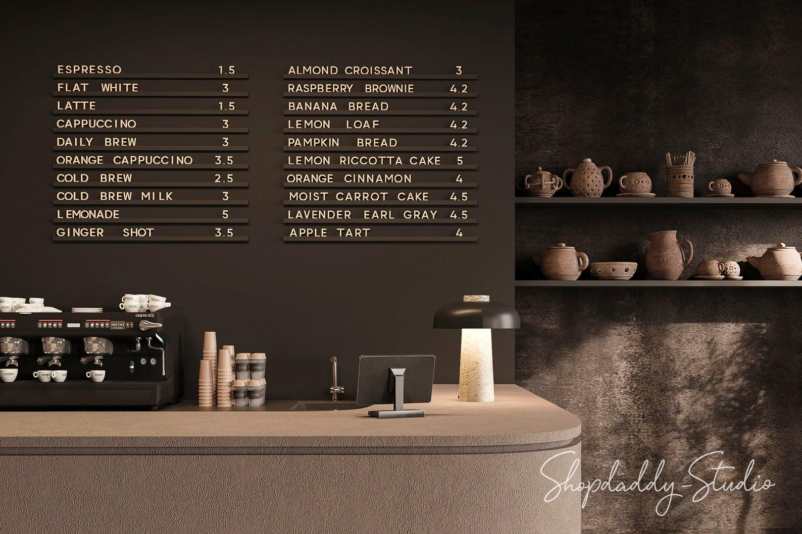Black Wall Menu Letter Board Shopdaddy Studio black-wall-menu-letter-board-shopdaddy-studio