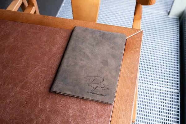 restaurant thick leather menu cover shopdaddy studio