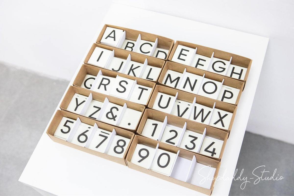 Additional Set of Letters for PVC Letter Board