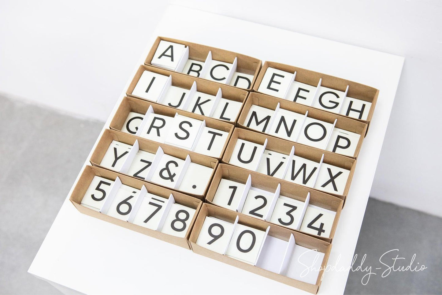 Additional Set of Letters for PVC Letter Board