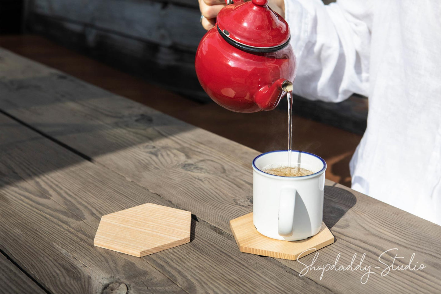 Set of Wooden Coasters for drink