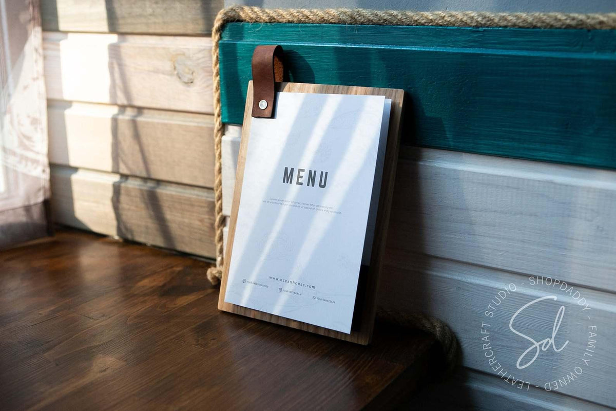 wooden board for easy daily change menu shopdaddy studio