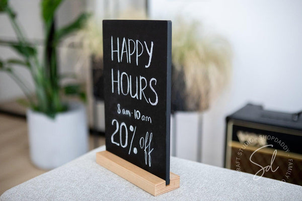 chalk table stand for bakery shopdaddy studio