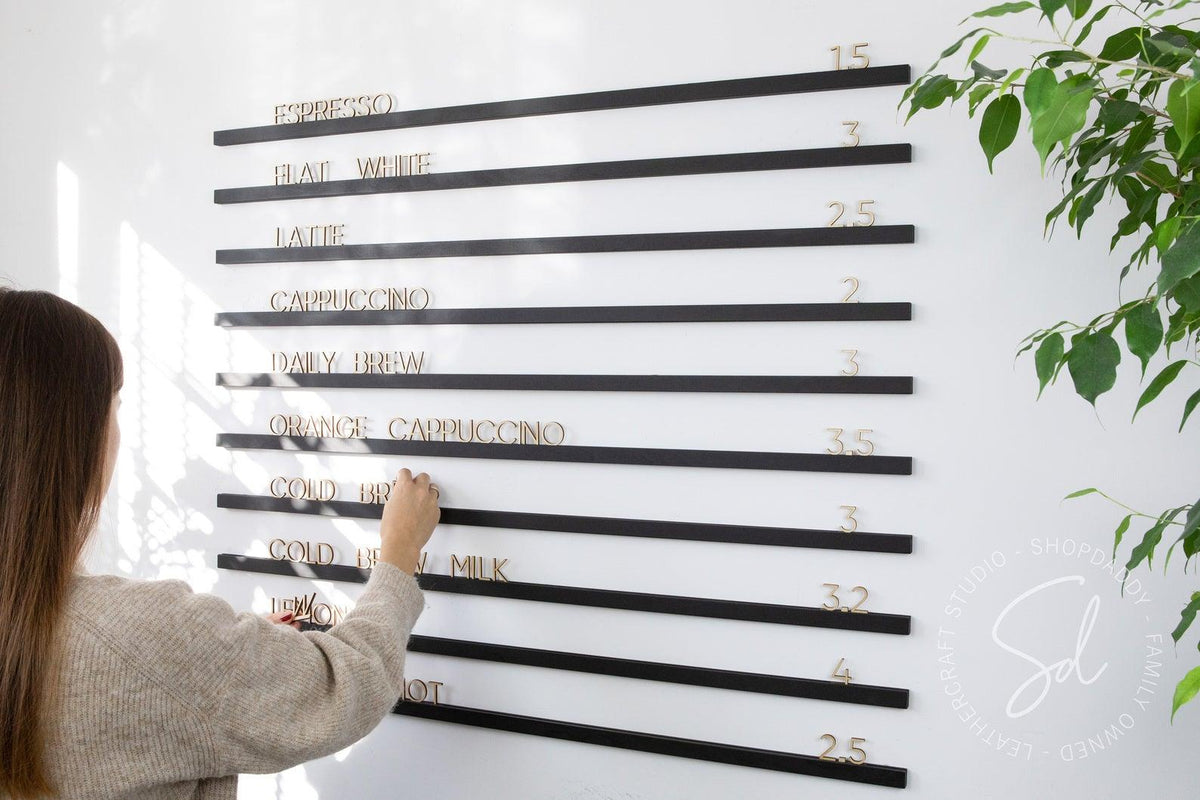 wall wooden menu holder shopdaddy studio  
