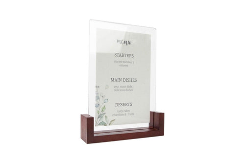 Wooden/Acrylic Table Menu Stand – Shopdaddy-Studio