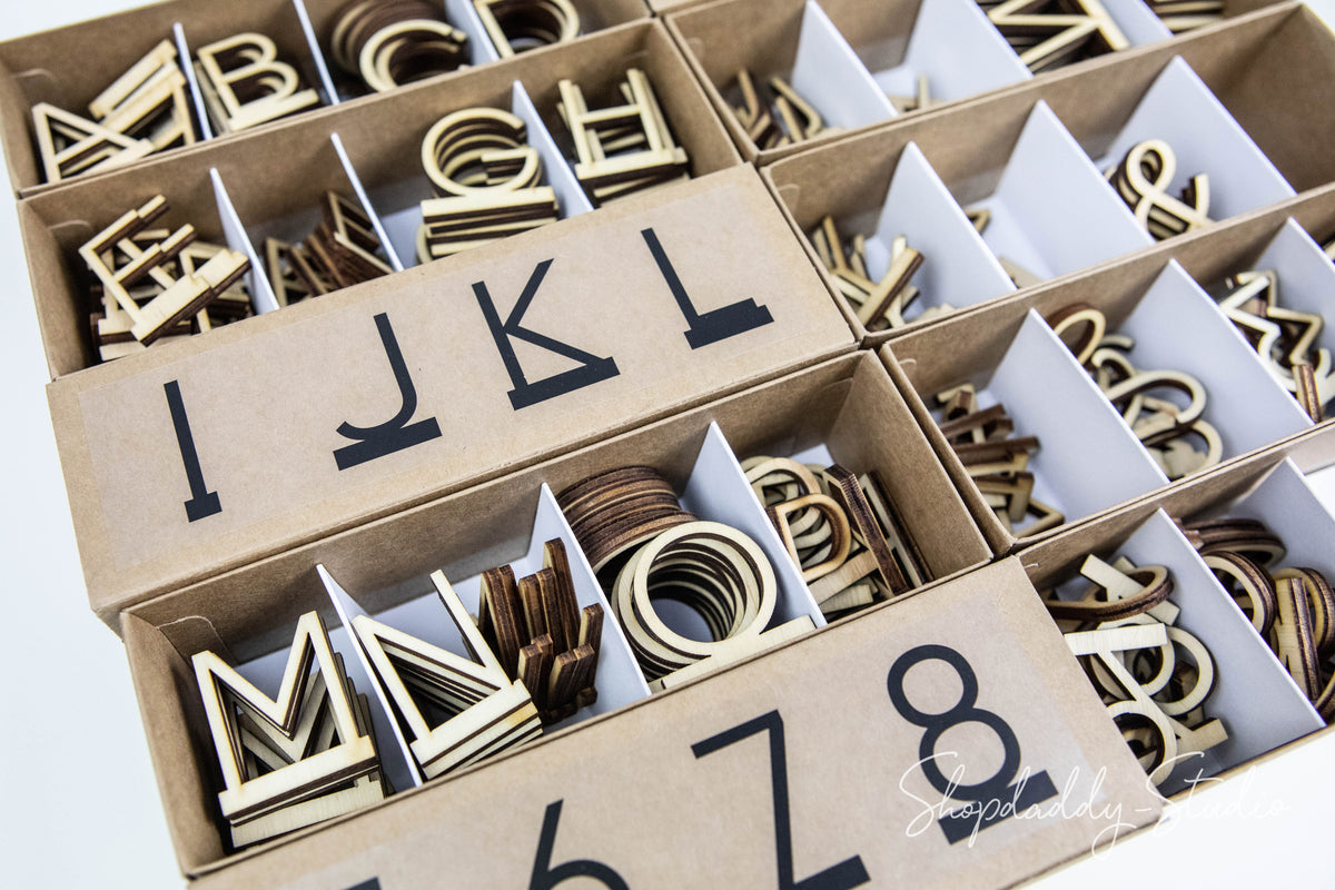 Additional Set of Letters for Plywood Letter Board