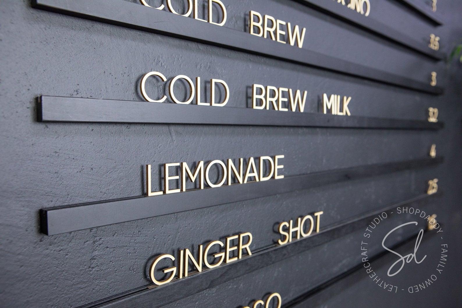 Black Wall Menu Letter Board – Shopdaddy-Studio