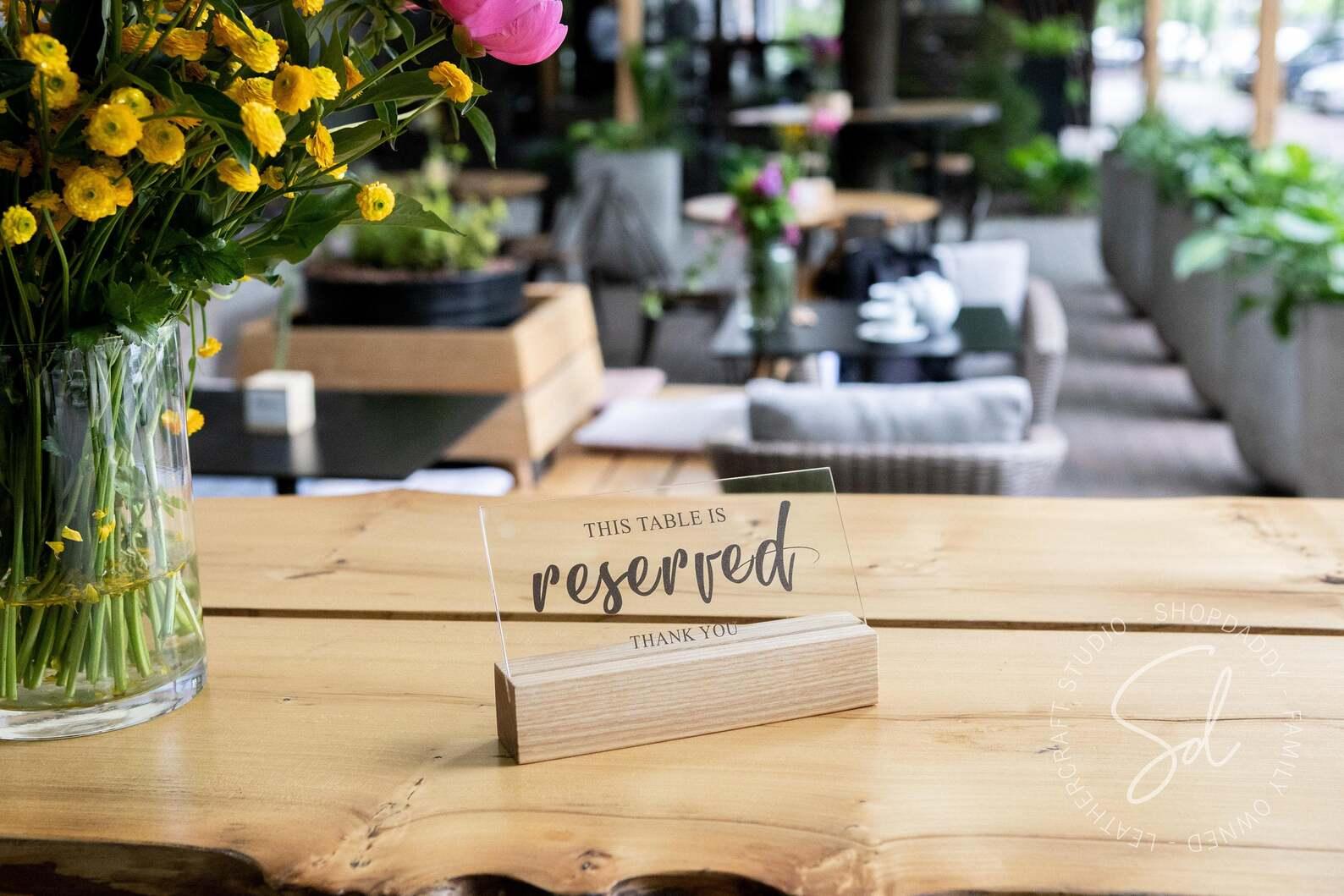 Table Reserved. Sign Examples Wedding Table Reserved Sign – Shopdaddy-Studio