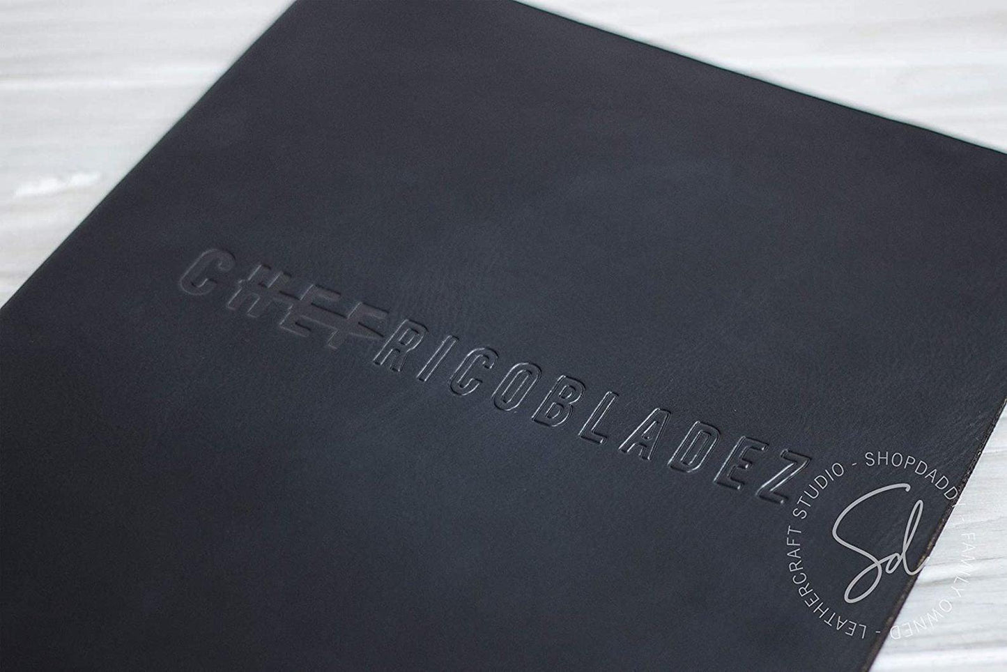 cafe leather menu cover 8.5x5.5 shopdaddy studio