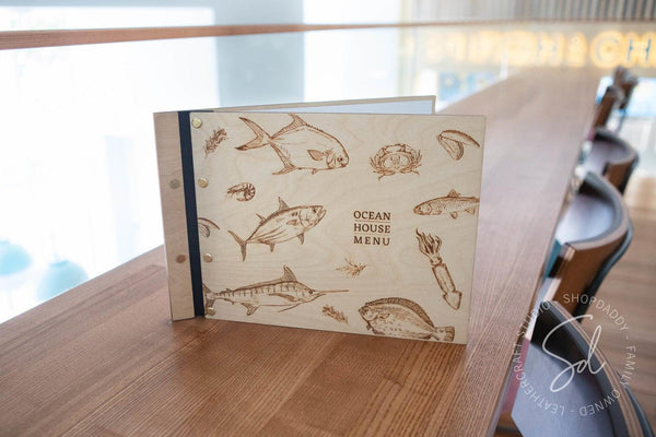 Modern Matt Lacquer Wooden Menu Holder