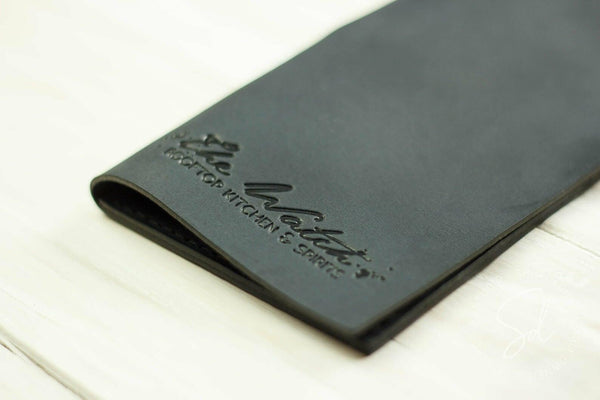 Chocolate Leather Server Book with Pen Loop