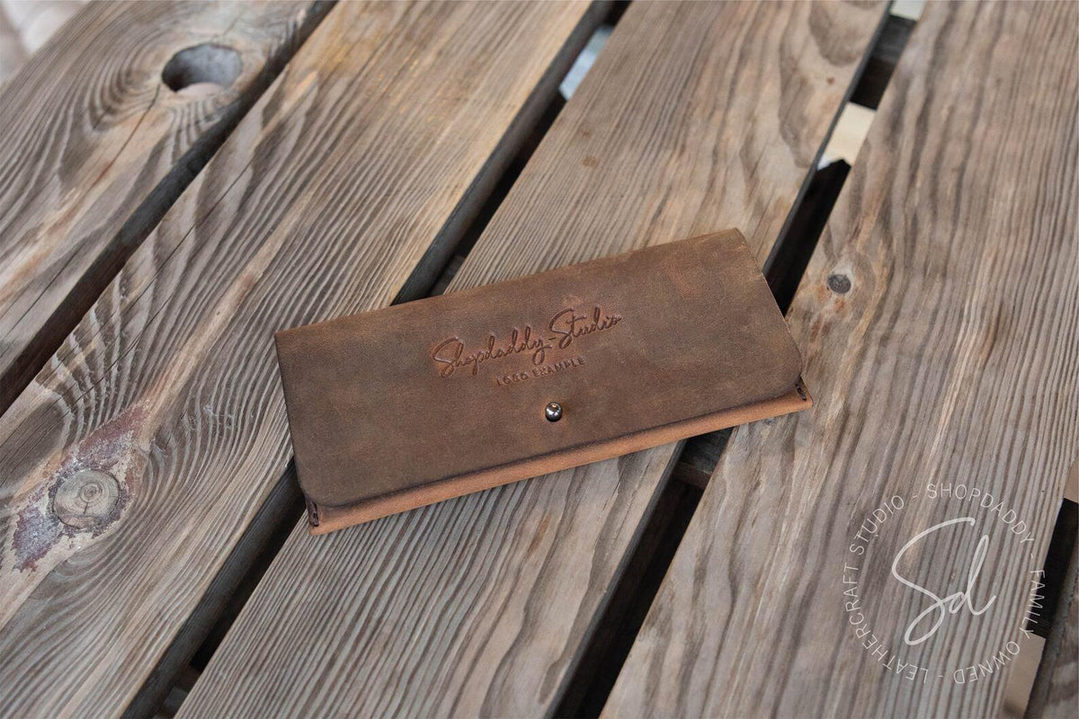 Rusty Server Pouch with Pocket and Button Stud